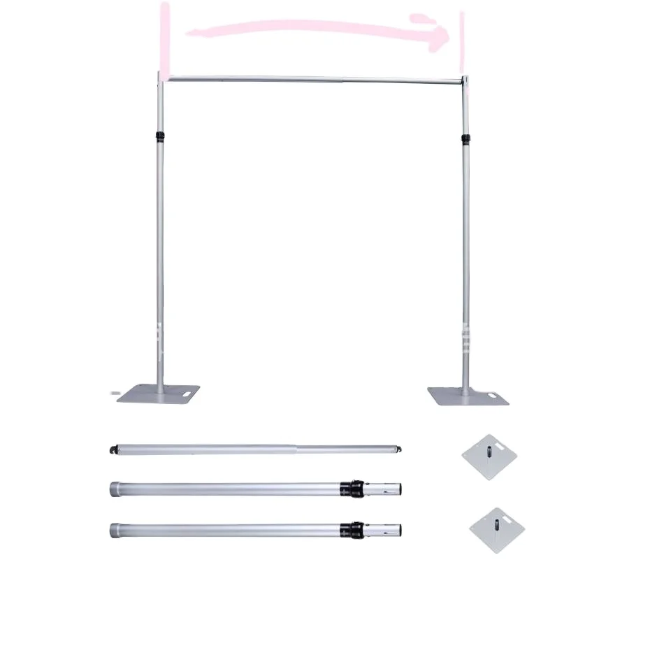 Adjustable Stands Poles System Circle Events Pipe And Drape Wedding Backdrop