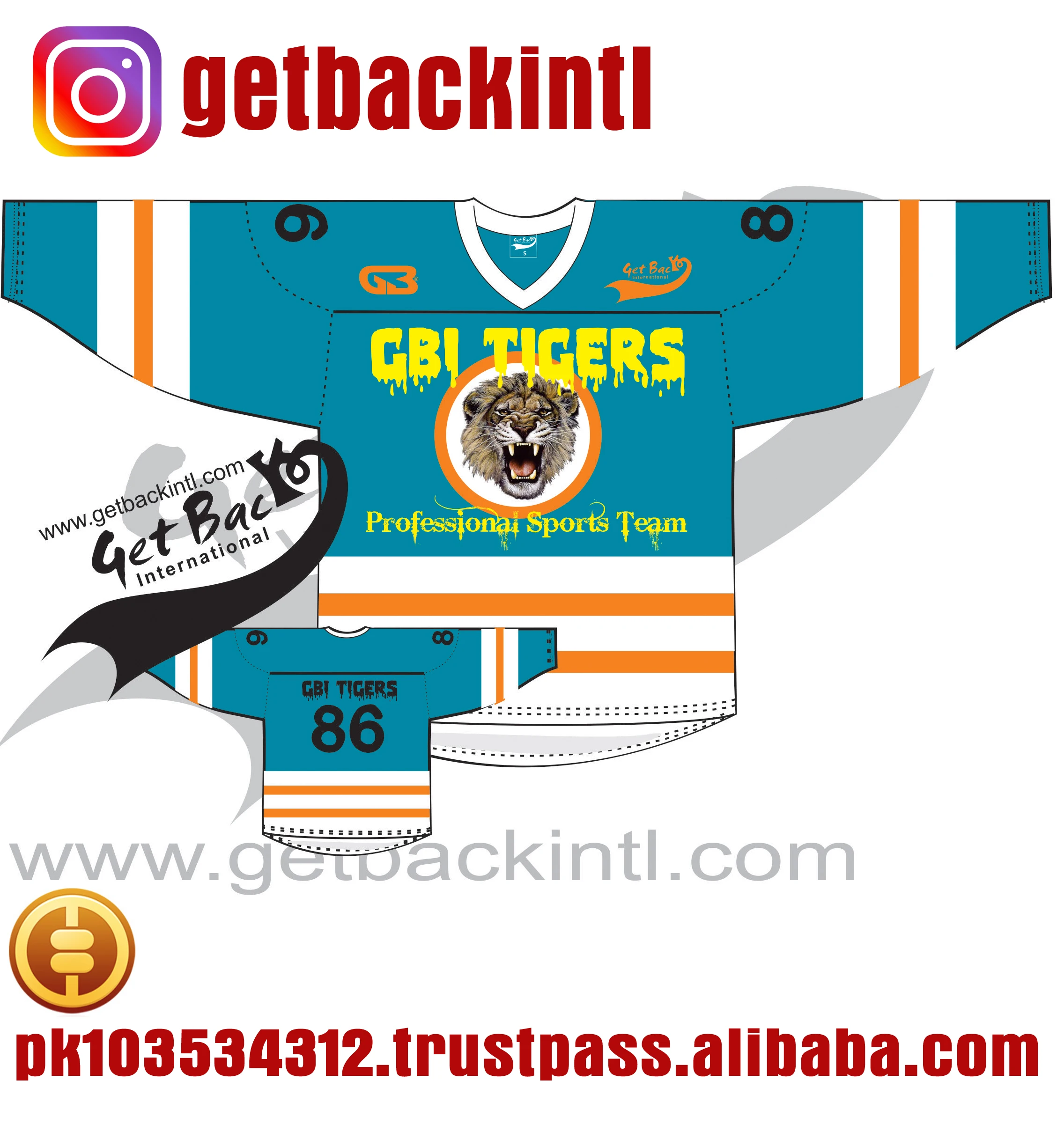 High Quality Custom 100% Polyester Mesh Ice Hockey Jerseys Sublimation Print Genre-Specific Wear for Hockey