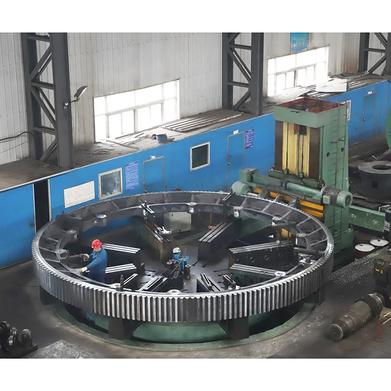 
OEM Customized Rotary Kiln Parts Large Size Rotating Ring Gear Girth Gear 