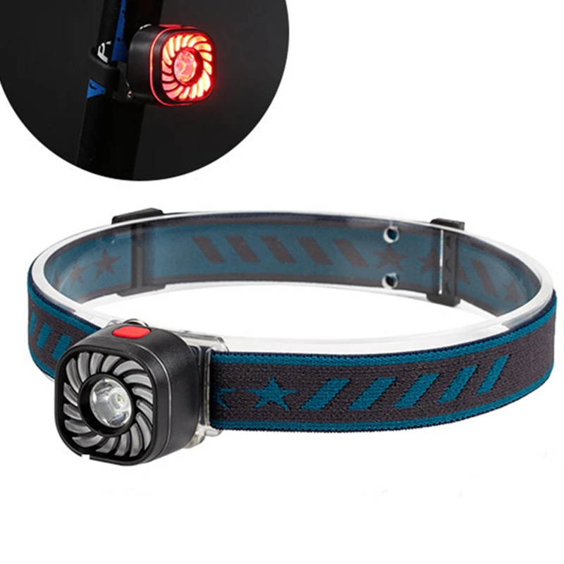 Rechargeable LED Headlamp Flashlight 1000 Lumen Super Bright Head Lamp Perfect for Running Camping Hiking Wall Bicycle Bike Tail