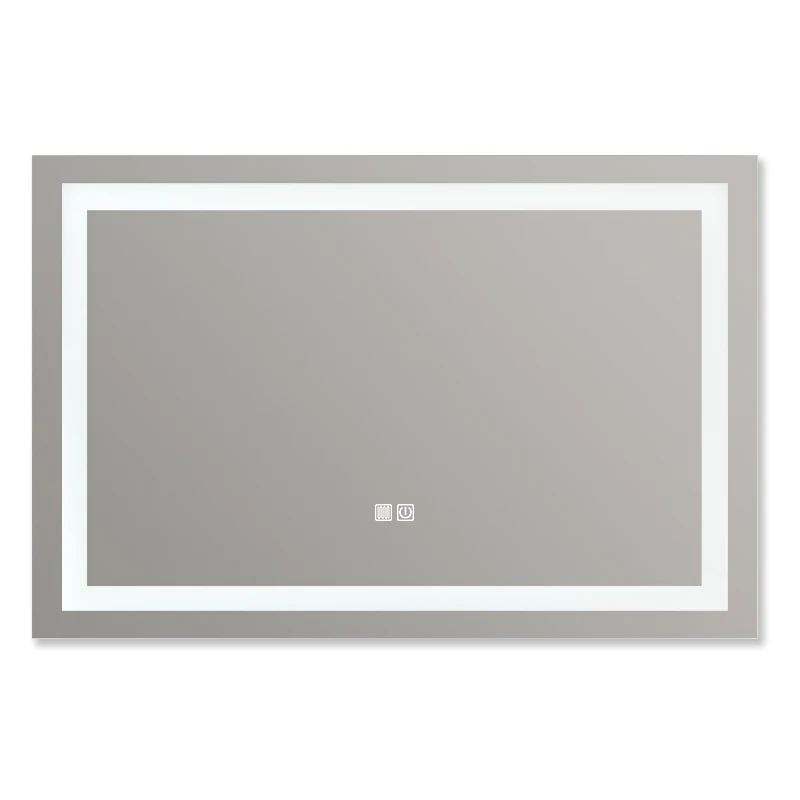 Smart Rectangle Wall Mirror Bathroom Vanity Smart Mirror Bathroom Lights Waterproof Backlight Led Lit Modern Bath Mirrors
