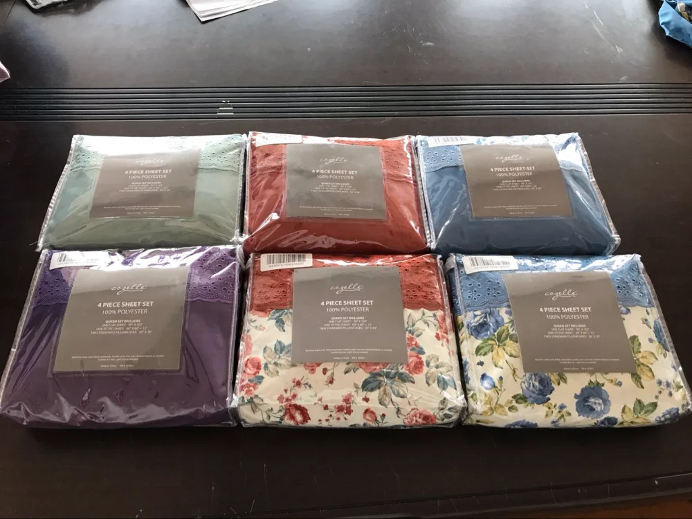 China Factory Supply bella rosa print microfiber bed sheet