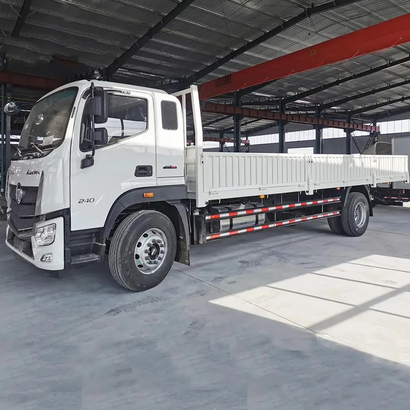 2023 Hot Selling New Foton Truck 4x2 6Wheelers Euro2 1-10Ton Column Plate Lorry Truck for Sale
