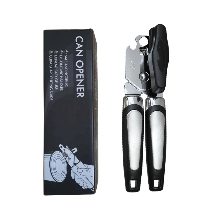 3-in-1 Beer Bottle Opener Smooth Edge Can Knife Stainless Steel  Manual Can Opener