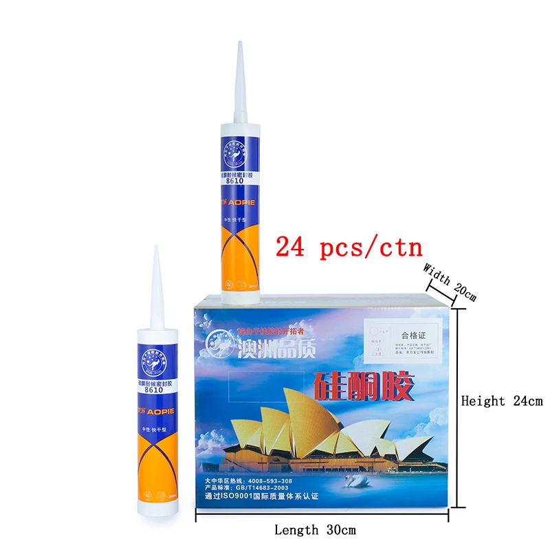Wholesale waterproof clear auto glass neutral structural silicone sealant adhesives production
