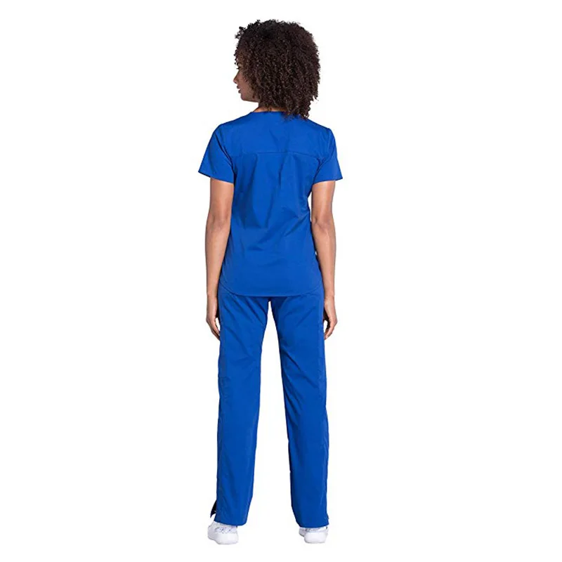 OEM Unisex Cotton Spandex Medical Scrubs Nurse Uniform Hospital Clothing