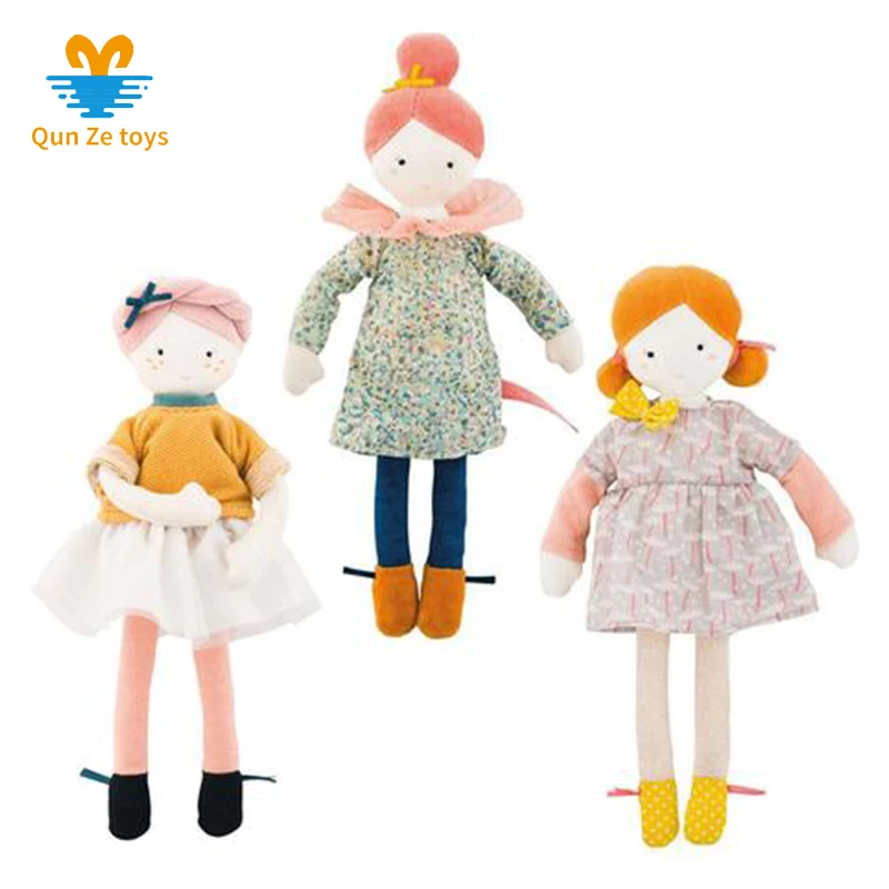 Factory new Design Soft Doll Toy High Quality Fashion New Style Fabric Rag Doll Girl Dolls