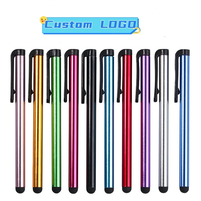 Active Smart Stylus Pen Blue Metallic Ballpoint Pen Clip Multifunction Metal Touch Pen iPad Custom Logo Pencil Writing Drawing
