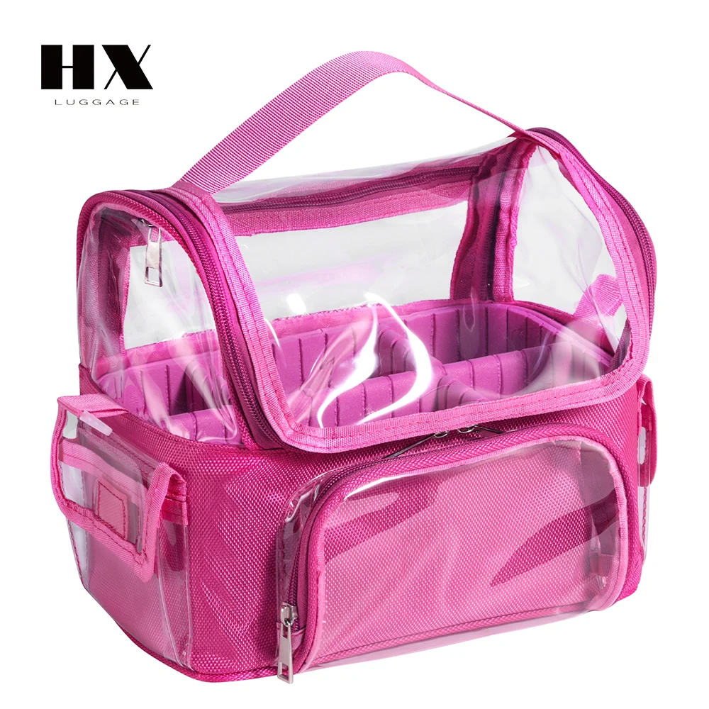 Transparent travel convenient PVC makeup bag clear bag zipper travel bags waterproof  cosmetics organizer