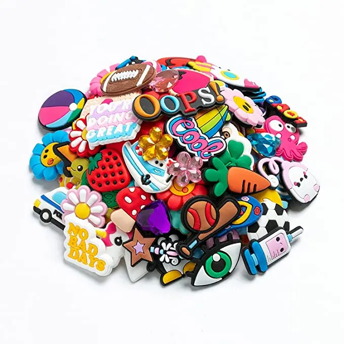 Shoes Charms For Crocs Gift for kids Rubber PVC Cartoon Shoes Decoration Wholesale Customization Hot sale