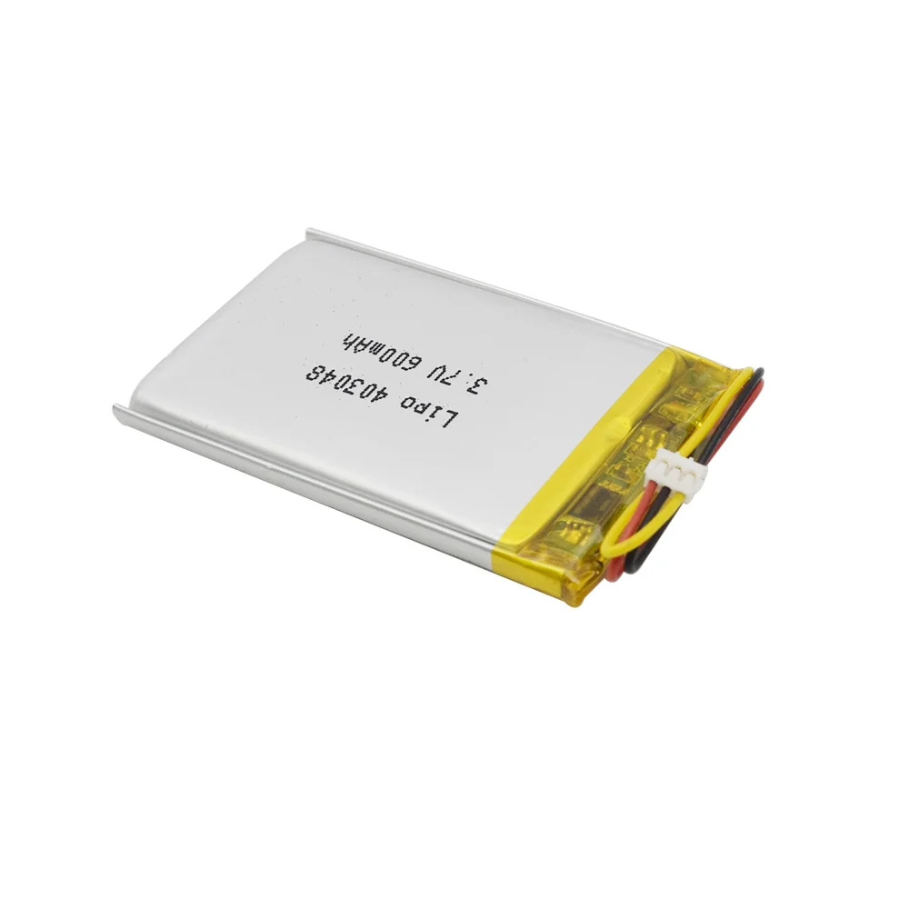 standard model 403048 600mAh 2.22wh Rechargeable 3.7v polymer lipo battery for GPS tracker