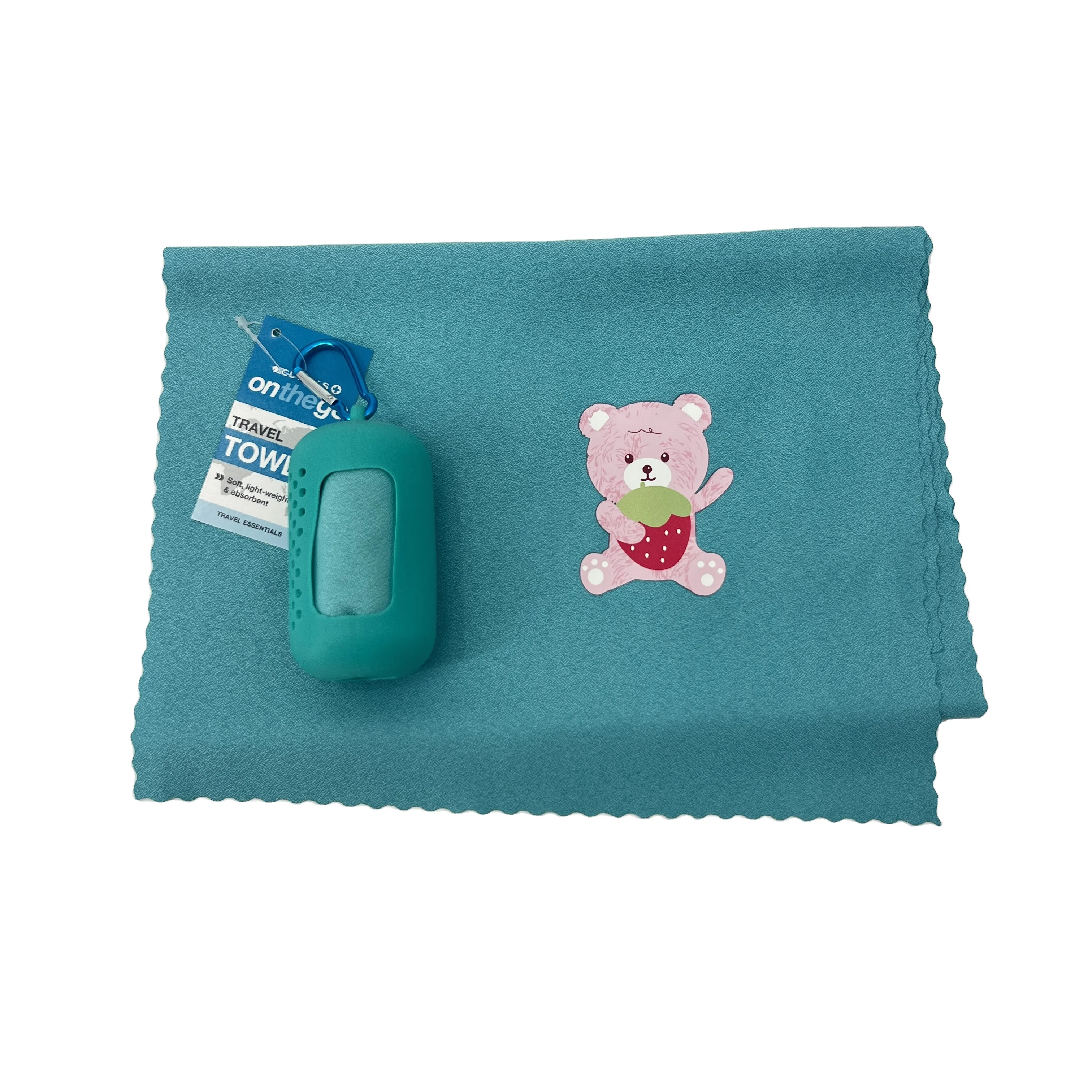 New Sport Products Microfiber Pocket Size Gym Sport Towel Quick Dry With Silicone Box