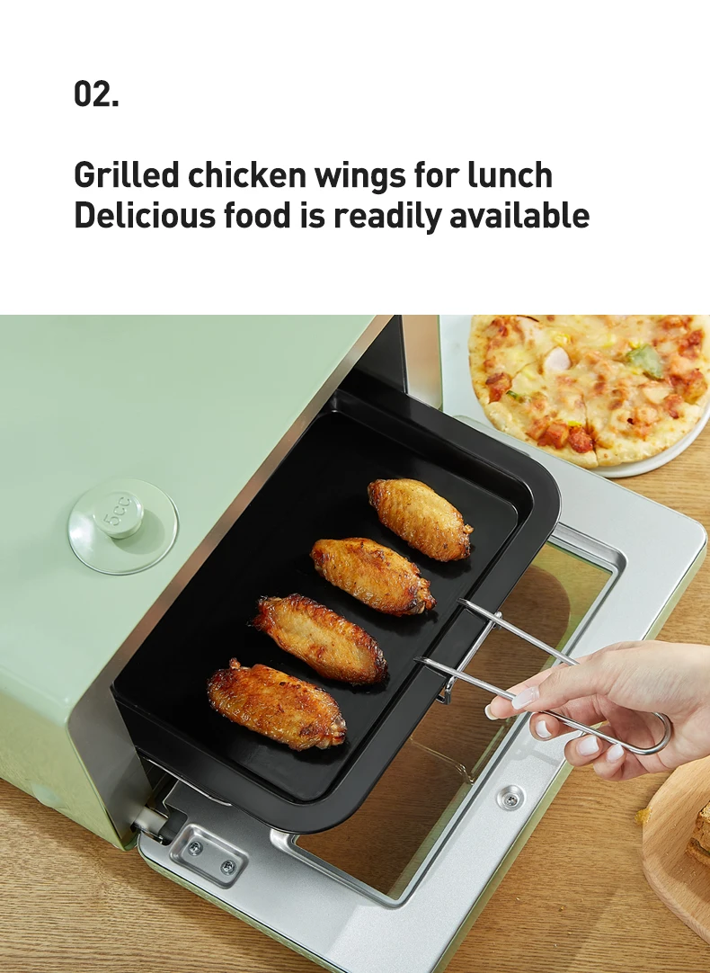 Hot sale white color kitchen oven electric appliance high quality luxury metal mini steam toaster oven