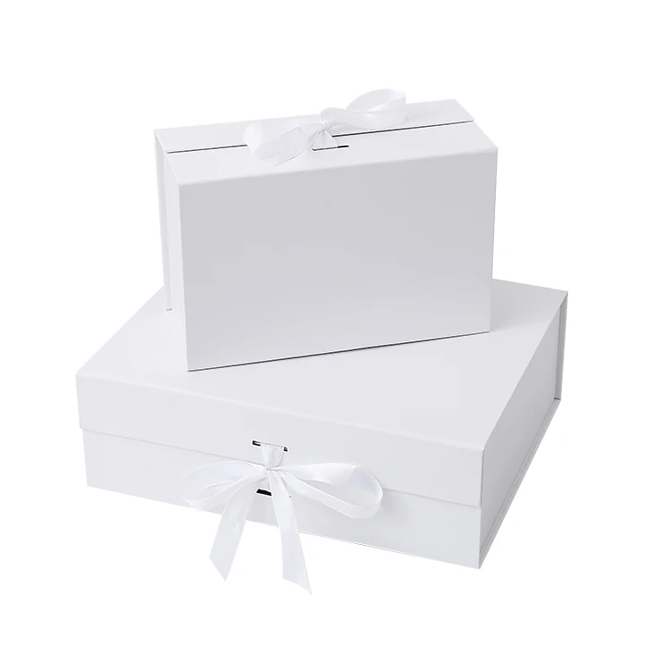 LOW Price Colorful Magnetic Closure Folding Paper Gift Box for Clothes Packaging with Ribbon