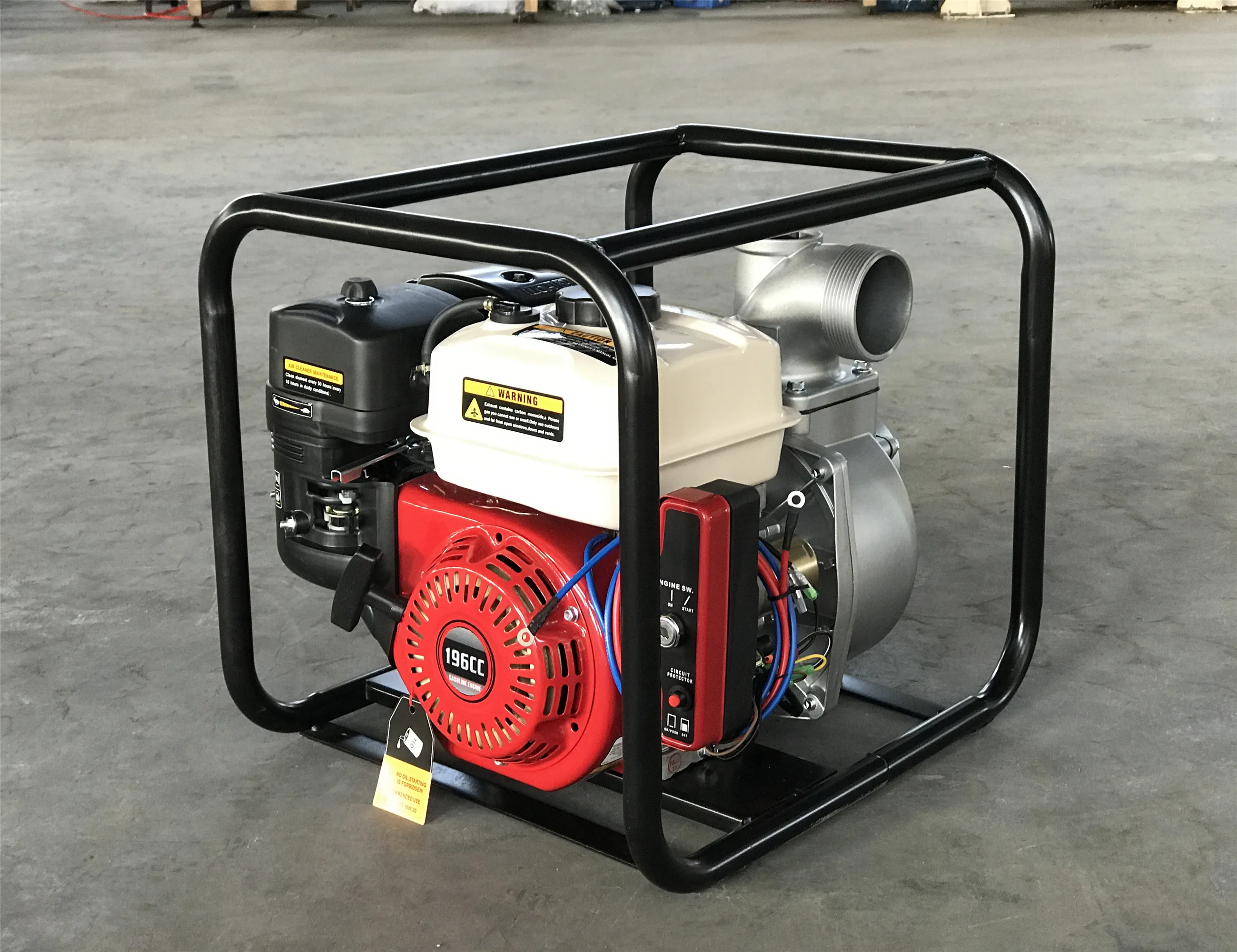 168F 6.5HP 2 дюймов SNB50 WP20 50 мм Выпускной промышленный бензиновый двигатель насос для чистой воды строительства