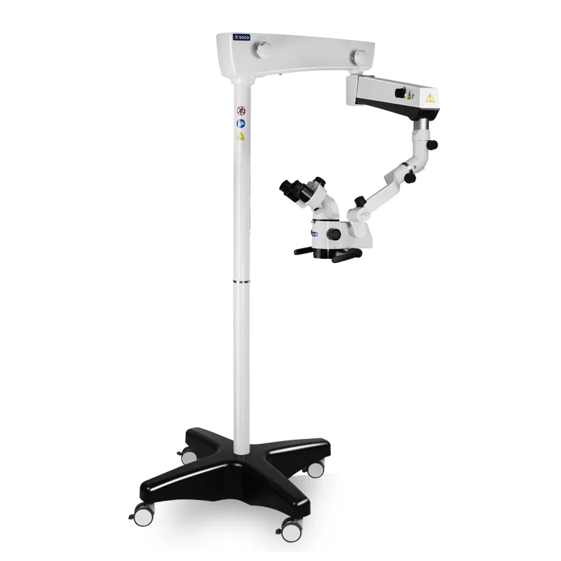 SOCO SCM600 0-180degree Binocular LED dental operating microscope in endodontics with camera with apochromatic