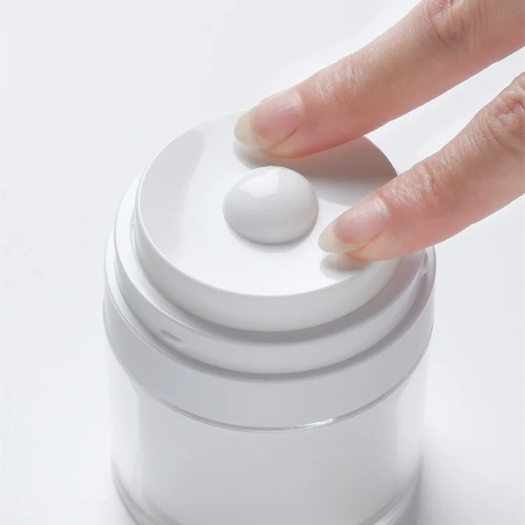 Luxury 15g 30g 50g 100g Personal Care Cream Airless Jar Plastic Airless bottle jar refillable cosmetic airless pump jar