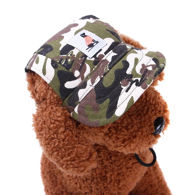 Spring and Summer Style Dog Ear Hats Adjustable Sunscreen Travel Sun Hat Baseball Caps for Pet Cats