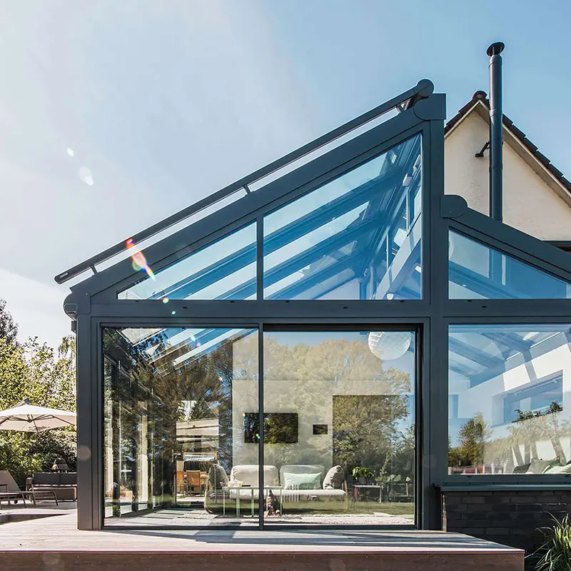 Foshan factory customized sun room outdoor glass room for garden