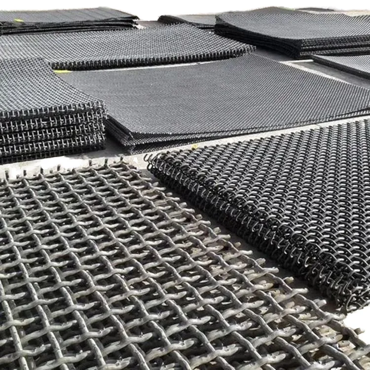 Customized high manganese steel embossed plain weave screen