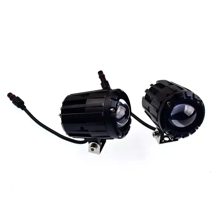 White Yellow Led Dual Color Spotlight Motor Accessories Motorcycle Fog Light Headlight Driving Light For Spotlight Lamp