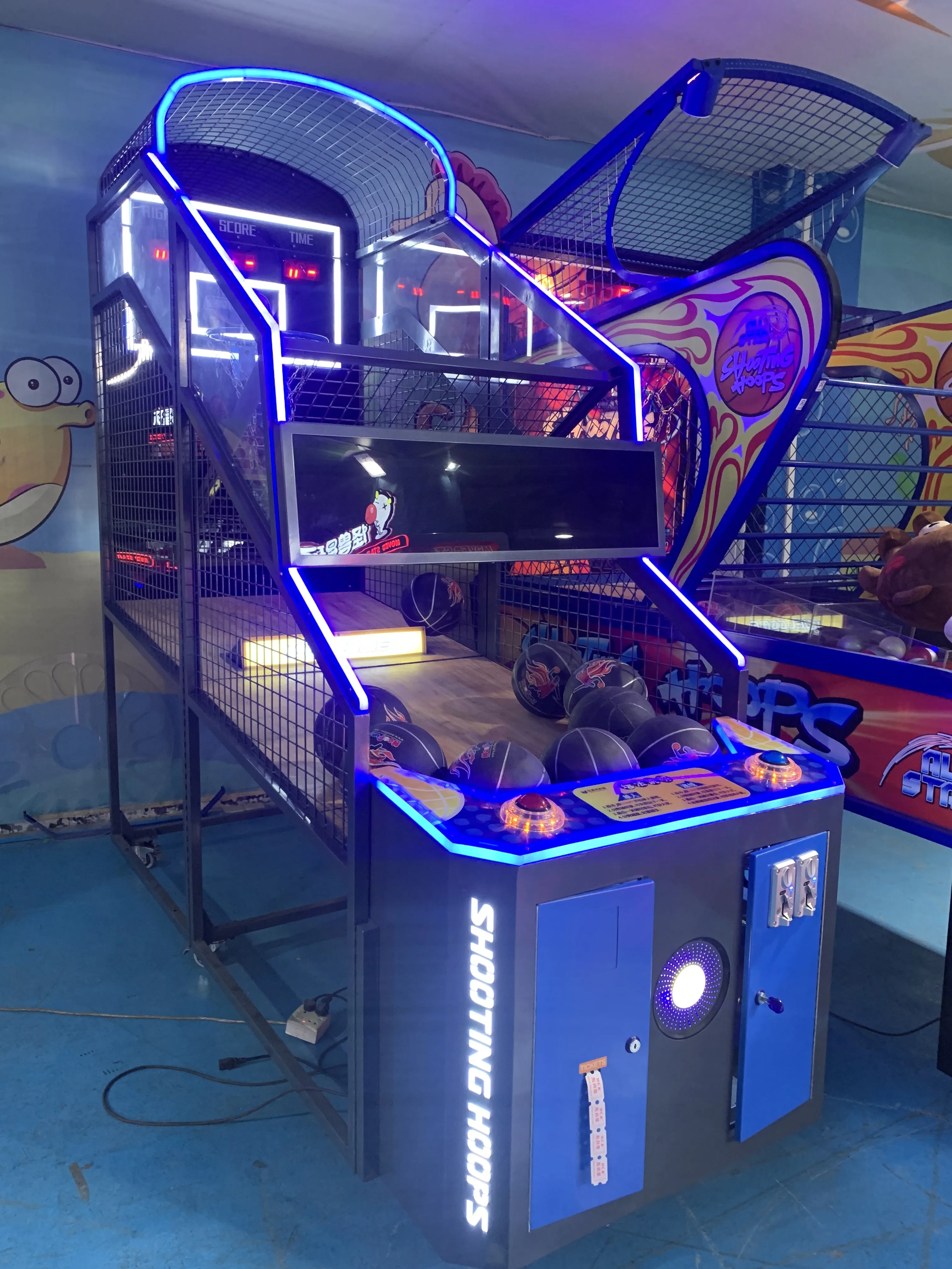 Neofuns Factory Price Coin Operated Street Basketball Arcade Game Shoot Basketball Shooting Machine