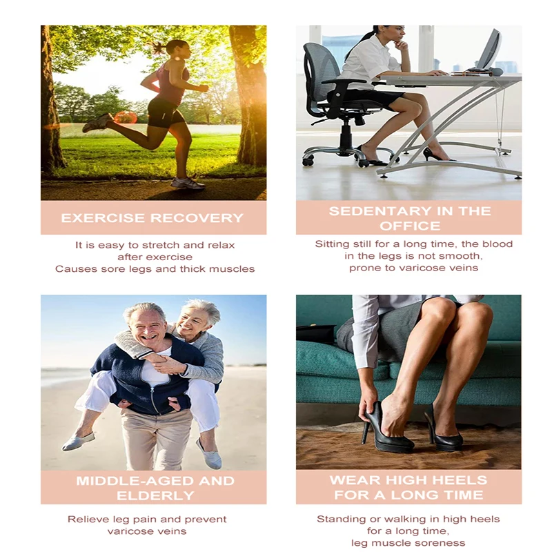 Calf Foot Knee Leg Massager Boots With Heat Air Compression for Circulation Relaxation