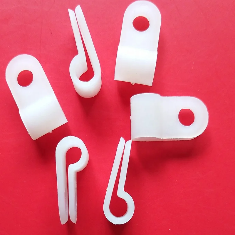 Nylon material with screw R type wire clips