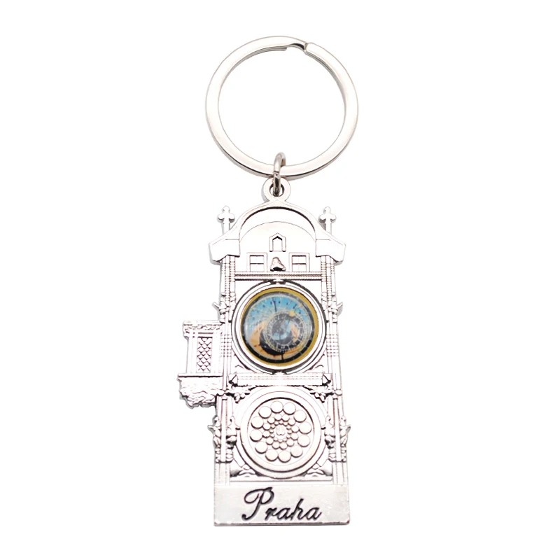 Металлический Сувенирный подарочный брелок в Чехии под заказ, Туристический Сувенирный Брелок в Праге