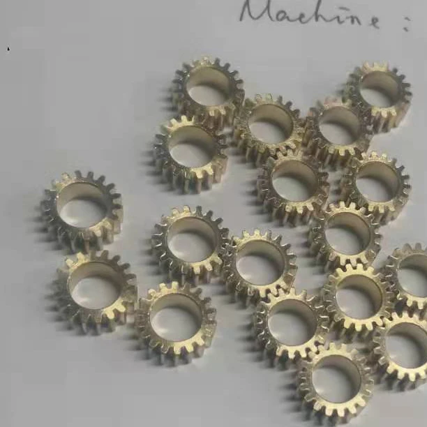 Customized micro small brass pinion M0.5 spur brass gear