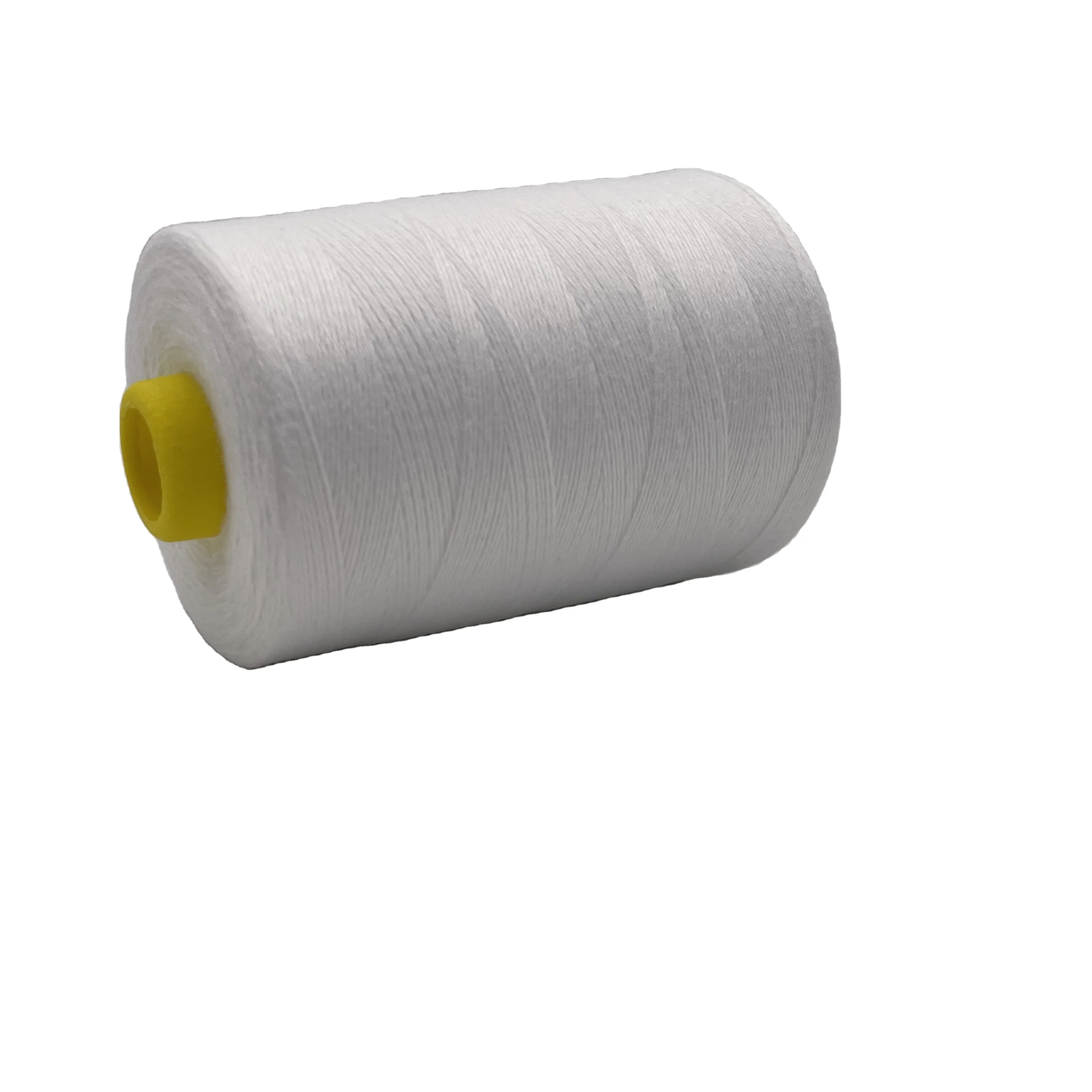 20s/4 5000yard Stock Knitting Weaving Raw White100% Polyester Sewing Thread new jack for thread overlock