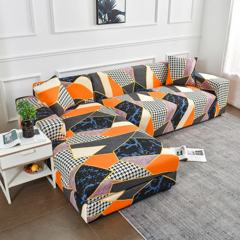 Universal Elastic L Shape Sofa Cover Stretch Couch Cover Sectional Sofa Slipcover Elastic Couch Sofa Covers Elastic Stretch