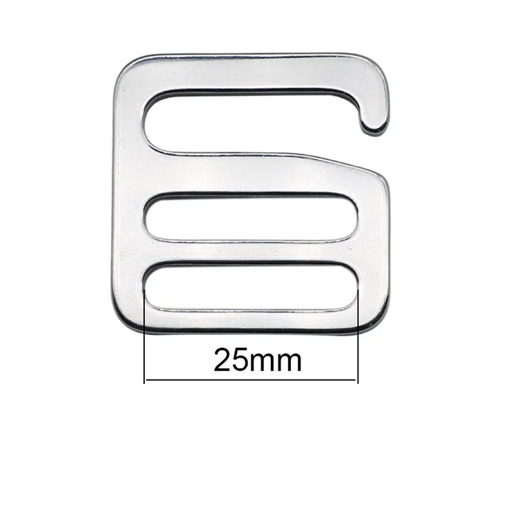 Metal Webbing Spring G Hooks Buckle 25Mm Ladder Lock Buckle Hook Curve Shape Stainless Steel G Hook Wholesale