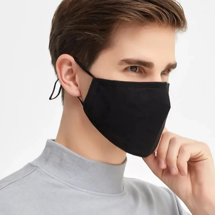 
New winter warm high-quality cotton maskes can put PM2.5 filter washable customizable logo printing durable unisex facemask 