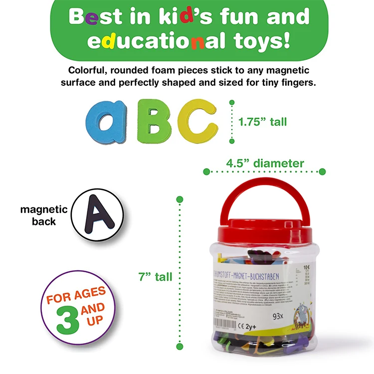 Magnetic Letters And Numbers Kit Foam Alphabet Abc Refrigerator Magnets Kids Educational Toy