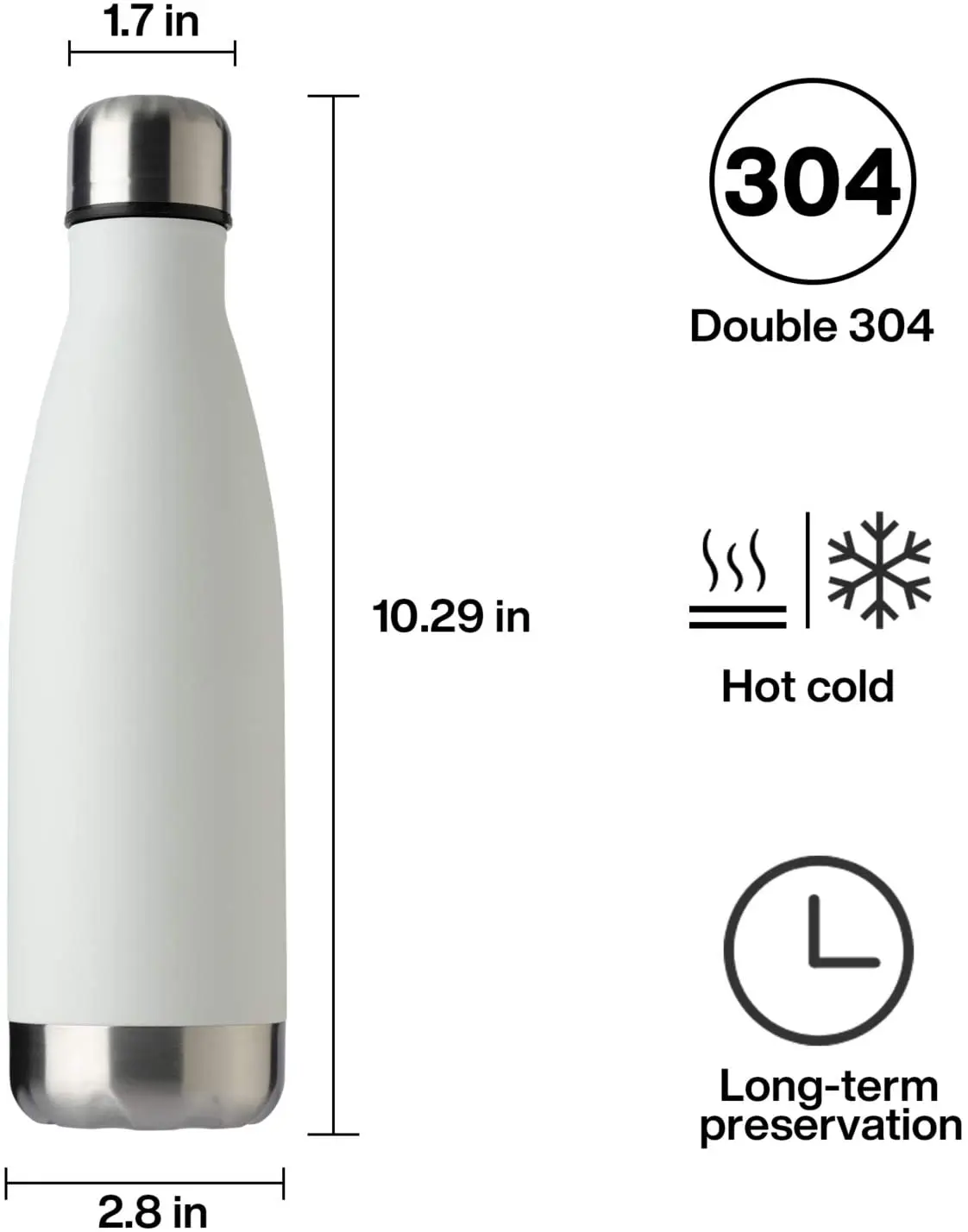 Promotion Custom Logo Cola Bottle Stainless Steel Water Bottle Double Walled Vacuum Insulated Sport Thermal Flask