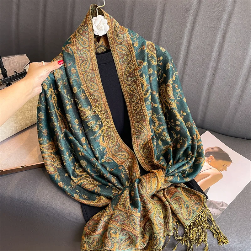 High quality pashmina scarf paisley chinese style lady fashion shawls Scarf