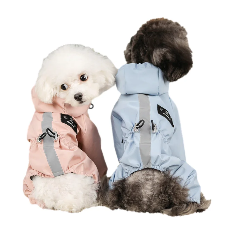 Hot Sale OEM/ODM New Pet Lightweight Raincoat Premium Breathable All Seasons Universal Pet Reflective Raincoat for Cats Dogs