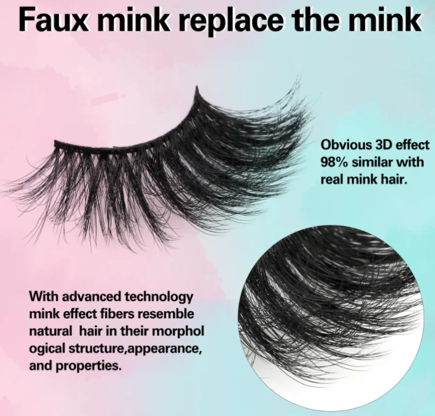 wholesale 3d strip lashes Demi Wispies Human Hair False Eyelashes silk synthetic eyelashes too