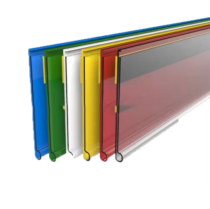 Data Strip Ticket strip with adhesive tape Supermarket price tag label adhesive data strips shelf holder