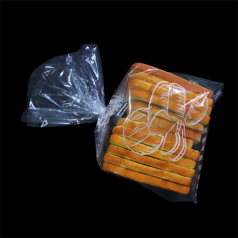 CPP material Plastic bag can be customized and printed toast bag bread bag