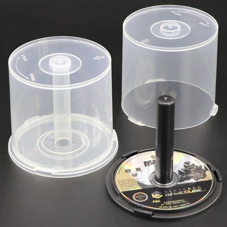 Wholesale High Quality Plastic Transparent Custom Logo 4.7gb 1- 16x Movies 8CM CD Case Blank Dvd Cd Disc Box Dvd-r Box