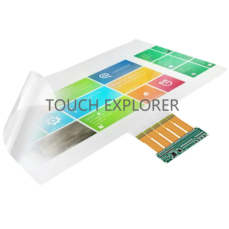 15.6 27 32 43 47 50 55 65 75 86 95 120 inch PCAP touch foil for interactive screen