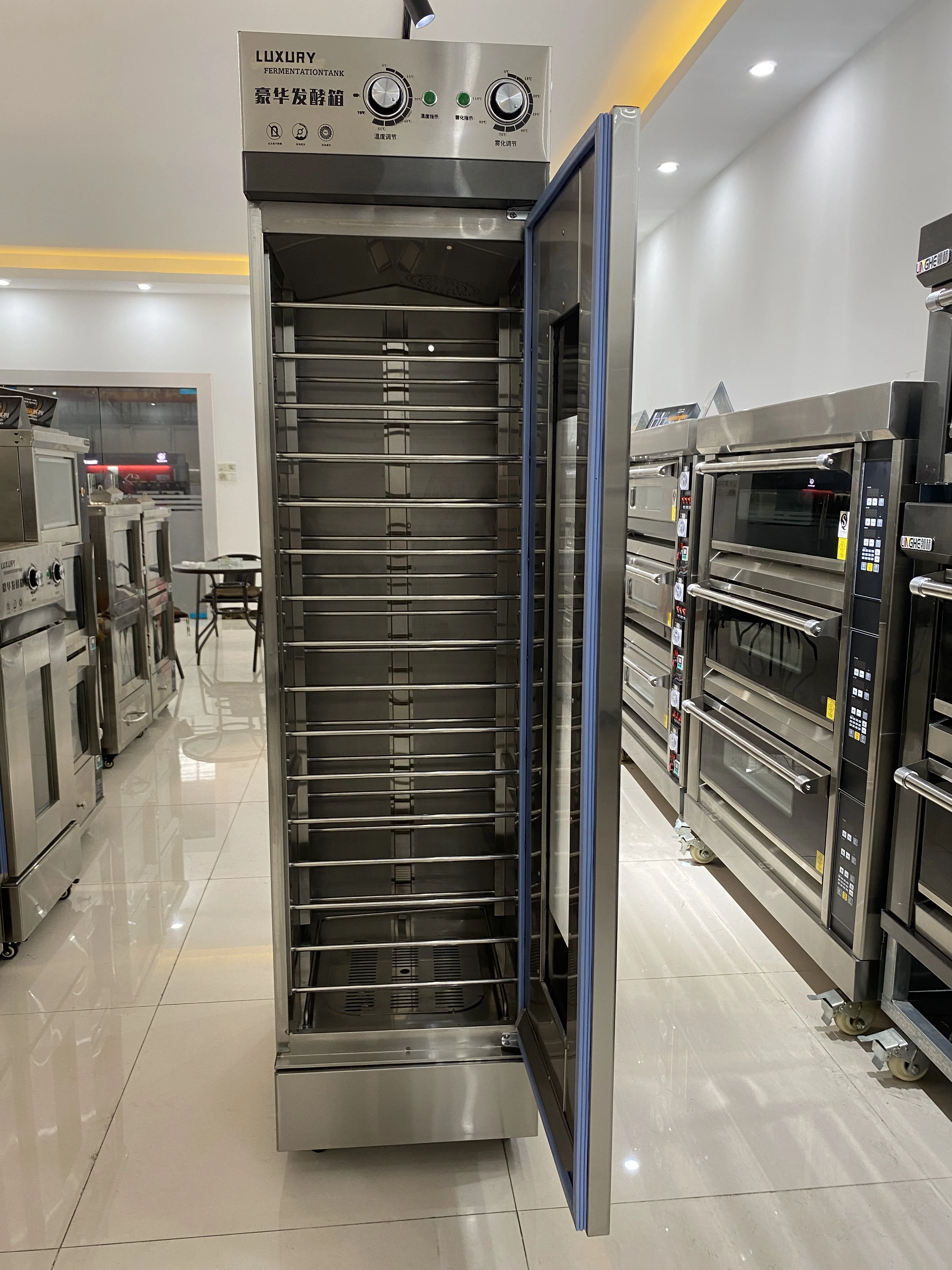 Commercial Croissant Toast Pizza Proofing Machine 13 Trays Stainless Steel Bread Pizza Fermenting Machine  RHP-13M