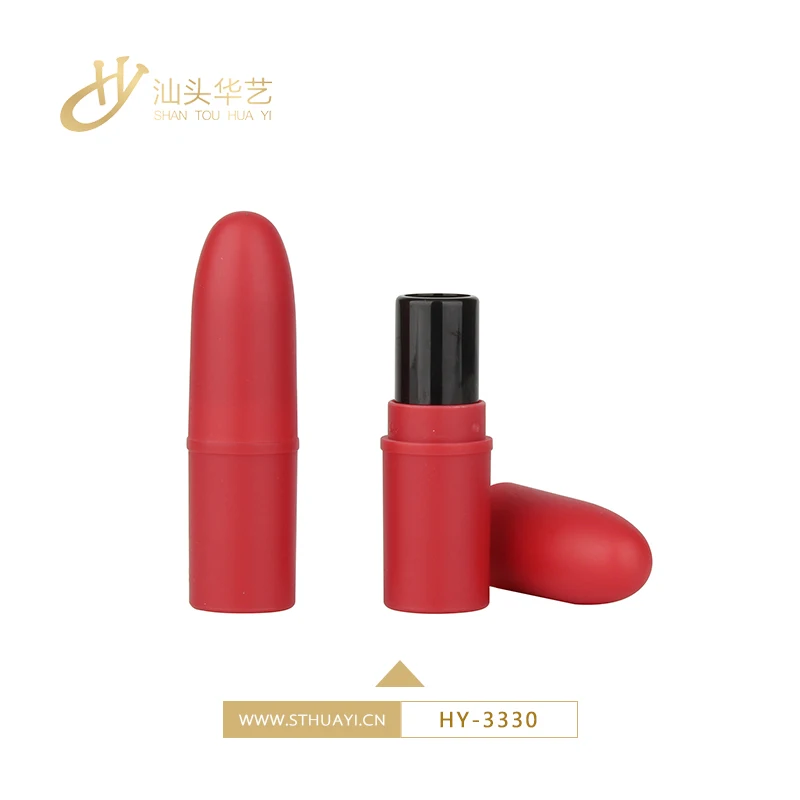 
Hot selling round shiny red lipstick tube packaging spring nice lipstick empty case and tube 