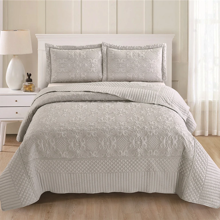 Quilts Queen King Size Microfiber Bedding Quilts Made In China Coverlet for Bedroom Wholesale