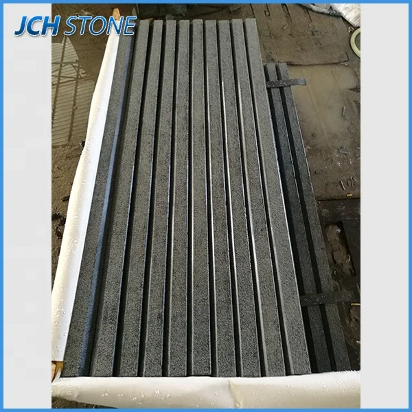 G654 dark grey granite stone tiles Padong dark China impala black slabs