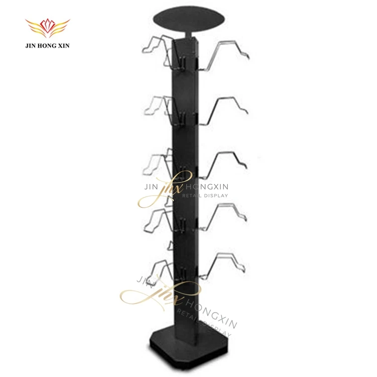 metal floor standing retail shop in store displays stand rack design ideas for bicycle helmet