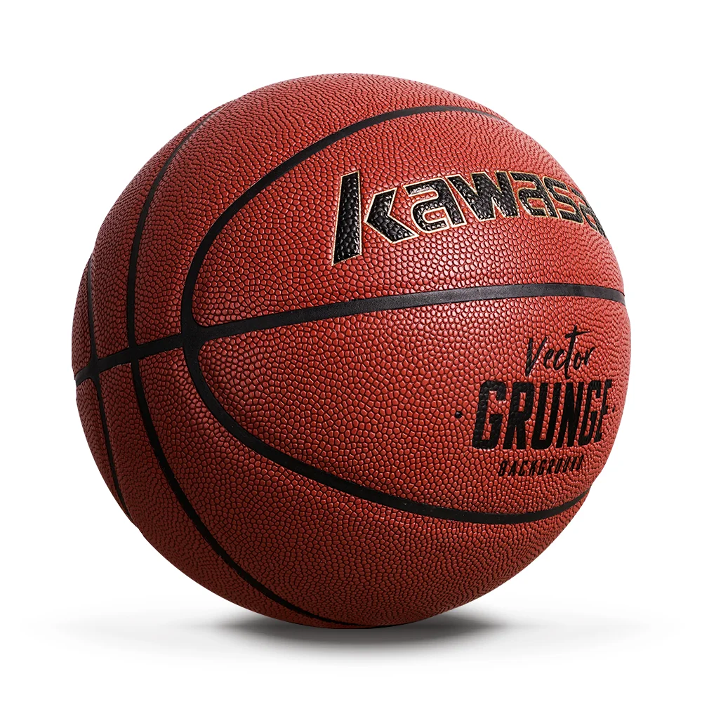 Rushed PU No Logo Basketball Training Basketball Blue China Basketball Ball Size 7