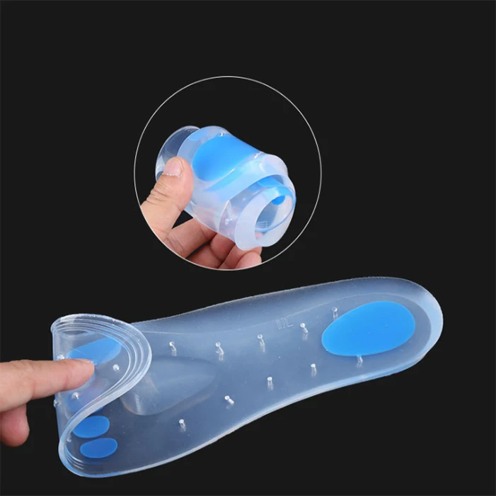 Massaging Silicone Insoles Magnetic Massage Foot Therapy Reflexology Pain Relief Gel Shoe Insoles For Weight Loss